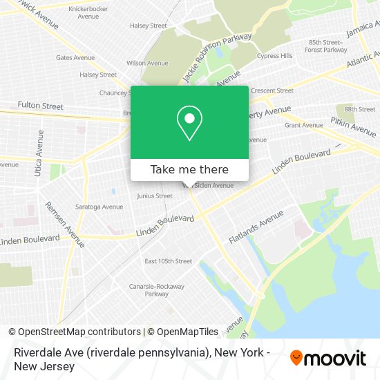 Mapa de Riverdale Ave (riverdale pennsylvania)