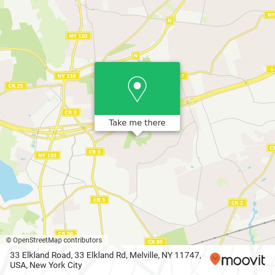 33 Elkland Road, 33 Elkland Rd, Melville, NY 11747, USA map