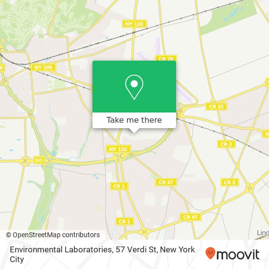 Mapa de Environmental Laboratories, 57 Verdi St