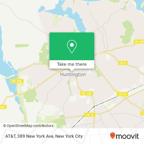 Mapa de AT&T, 389 New York Ave
