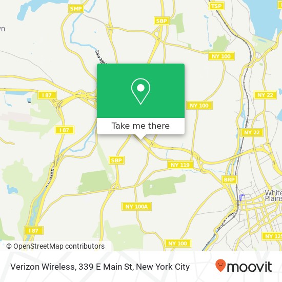 Mapa de Verizon Wireless, 339 E Main St
