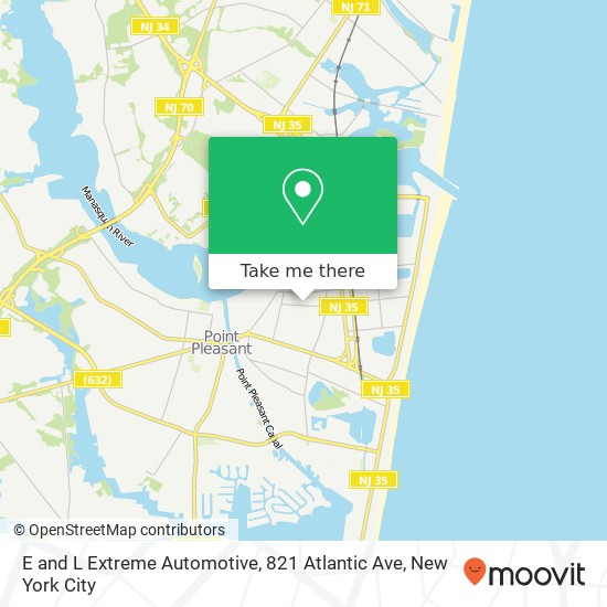 Mapa de E and L Extreme Automotive, 821 Atlantic Ave