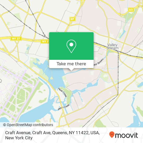 Craft Avenue, Craft Ave, Queens, NY 11422, USA map