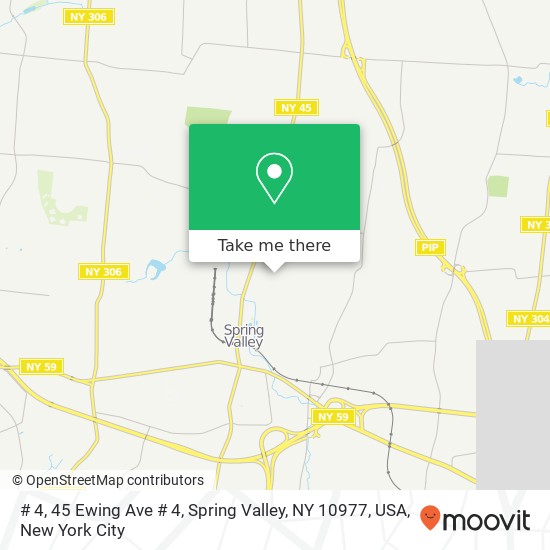 Mapa de # 4, 45 Ewing Ave # 4, Spring Valley, NY 10977, USA