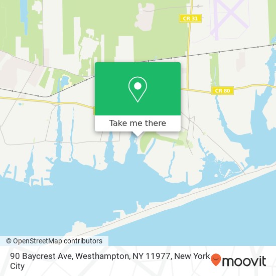 90 Baycrest Ave, Westhampton, NY 11977 map