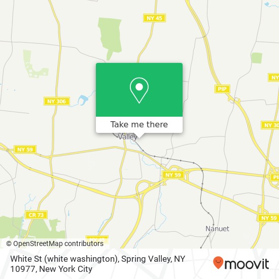 Mapa de White St (white washington), Spring Valley, NY 10977