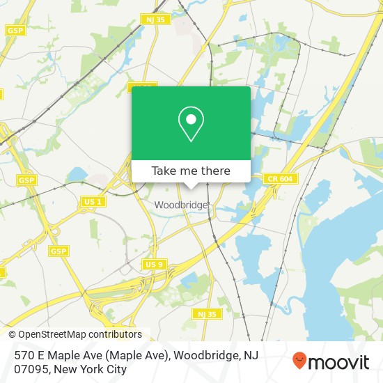 570 E Maple Ave (Maple Ave), Woodbridge, NJ 07095 map