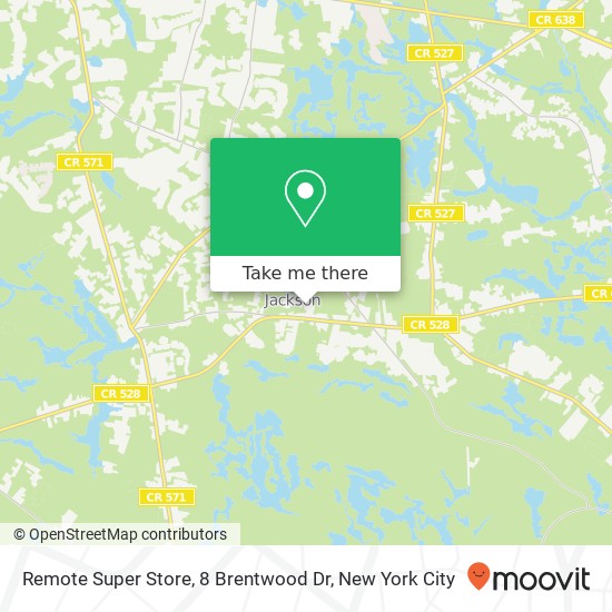 Mapa de Remote Super Store, 8 Brentwood Dr