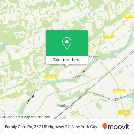 Family Care Pa, 257 US Highway 22 map