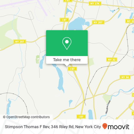 Mapa de Stimpson Thomas F Rev, 346 Riley Rd