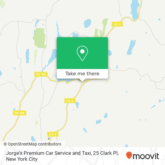 Mapa de Jorge's Premium Car Service and Taxi, 25 Clark Pl