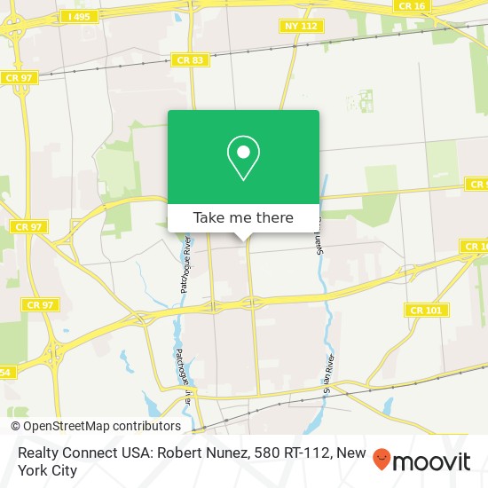 Mapa de Realty Connect USA: Robert Nunez, 580 RT-112