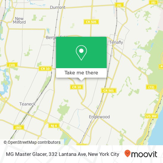 Mapa de MG Master Glacer, 332 Lantana Ave