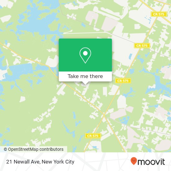 Mapa de 21 Newall Ave, Egg Harbor Twp, NJ 08234