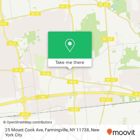 25 Mount Cook Ave, Farmingville, NY 11738 map