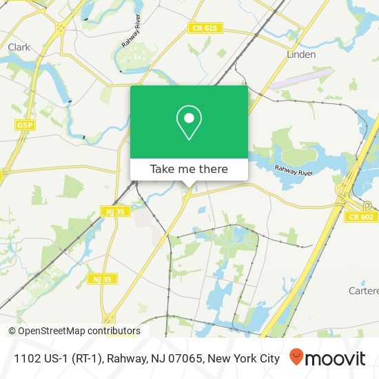 Mapa de 1102 US-1 (RT-1), Rahway, NJ 07065