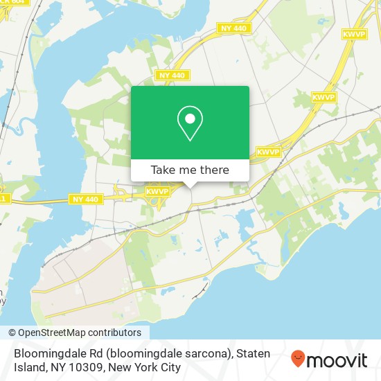 Mapa de Bloomingdale Rd (bloomingdale sarcona), Staten Island, NY 10309
