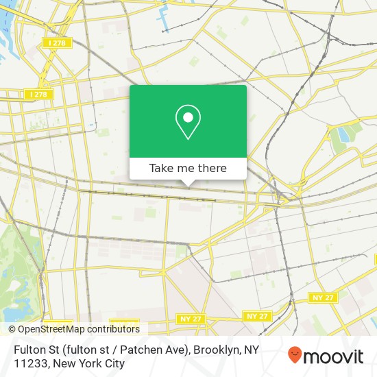 Fulton St (fulton st / Patchen Ave), Brooklyn, NY 11233 map