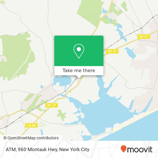 Mapa de ATM, 960 Montauk Hwy