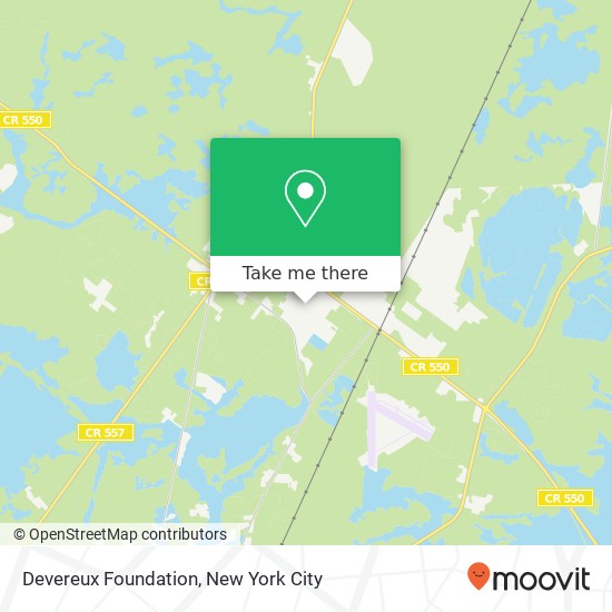 Mapa de Devereux Foundation, 1175 Dehirsch Ave