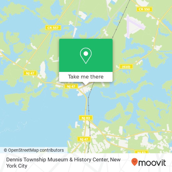 Mapa de Dennis Township Museum & History Center