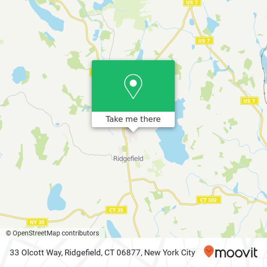 Mapa de 33 Olcott Way, Ridgefield, CT 06877