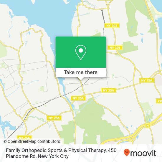 Mapa de Family Orthopedic Sports & Physical Therapy, 450 Plandome Rd