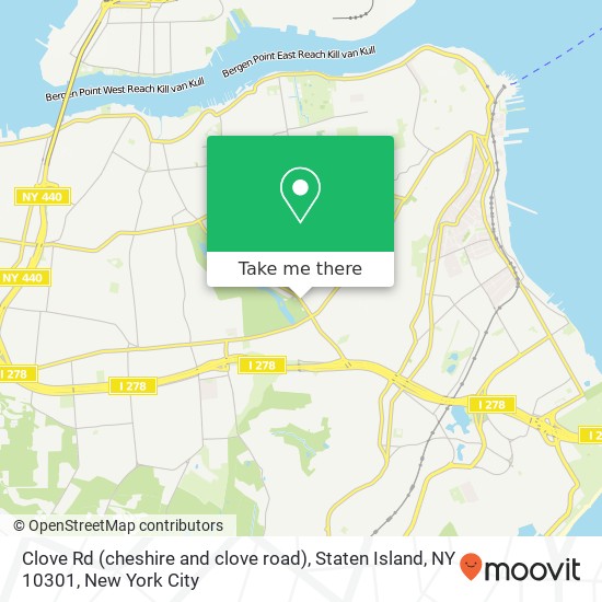 Clove Rd (cheshire and clove road), Staten Island, NY 10301 map