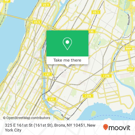 325 E 161st St (161st St), Bronx, NY 10451 map