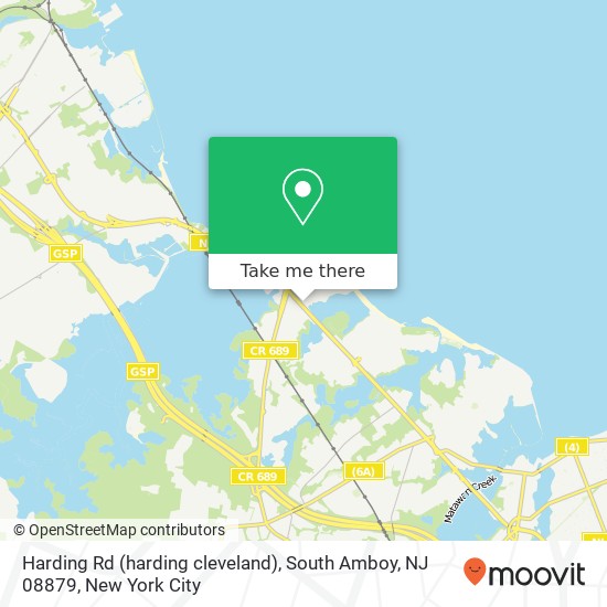 Mapa de Harding Rd (harding cleveland), South Amboy, NJ 08879