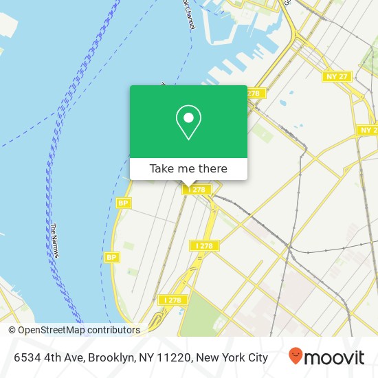 Mapa de 6534 4th Ave, Brooklyn, NY 11220