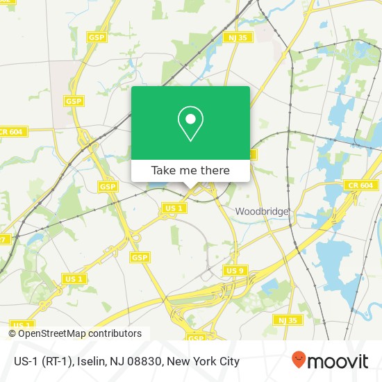 US-1 (RT-1), Iselin, NJ 08830 map