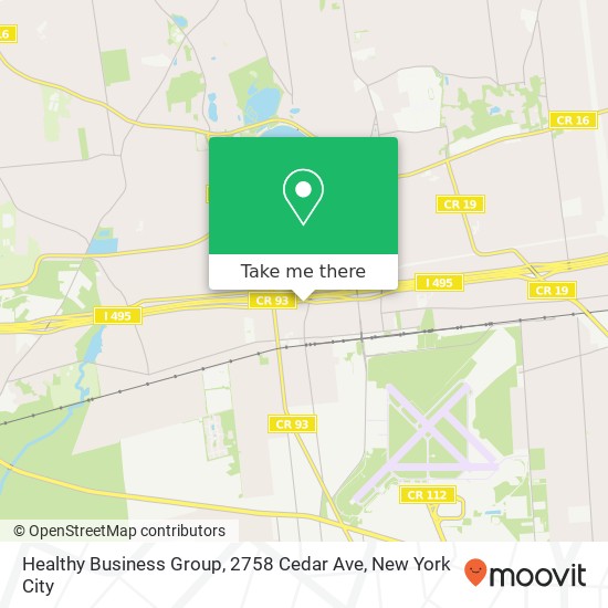 Mapa de Healthy Business Group, 2758 Cedar Ave