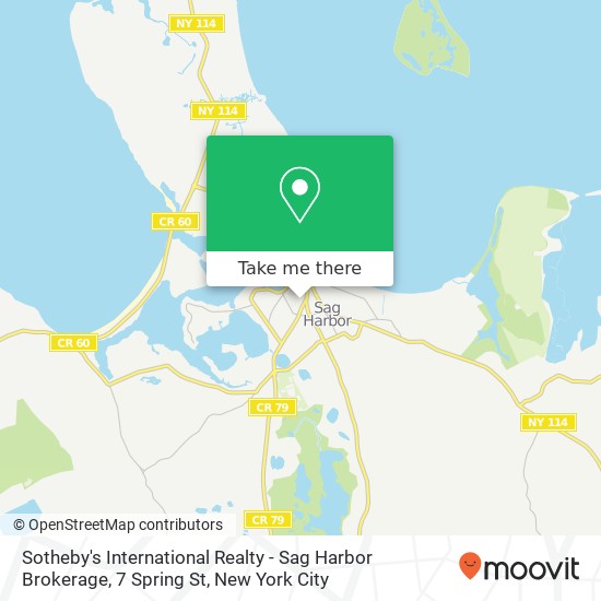 Sotheby's International Realty - Sag Harbor Brokerage, 7 Spring St map