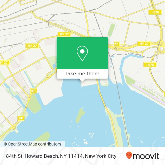 Mapa de 84th St, Howard Beach, NY 11414