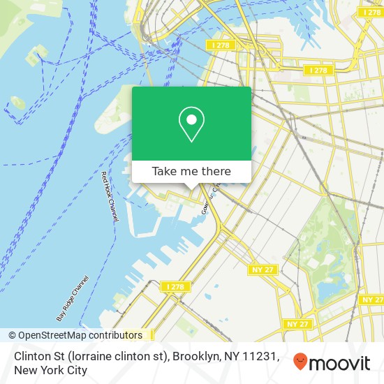 Mapa de Clinton St (lorraine clinton st), Brooklyn, NY 11231