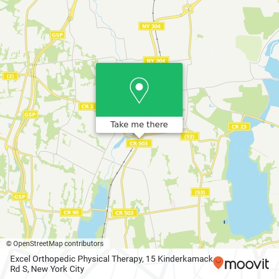 Excel Orthopedic Physical Therapy, 15 Kinderkamack Rd S map