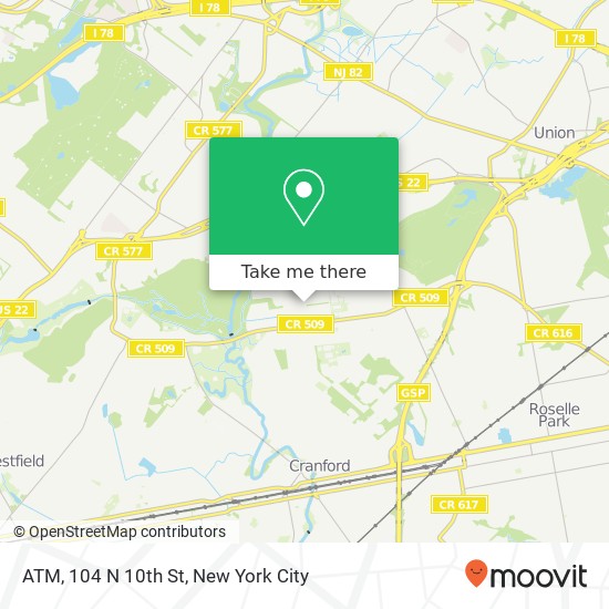 Mapa de ATM, 104 N 10th St