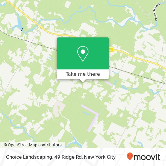 Choice Landscaping, 49 Ridge Rd map