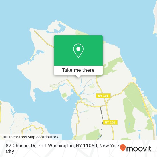 87 Channel Dr, Port Washington, NY 11050 map