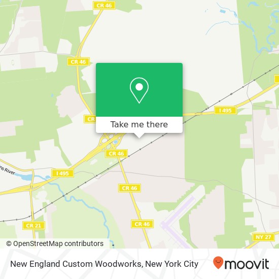 Mapa de New England Custom Woodworks