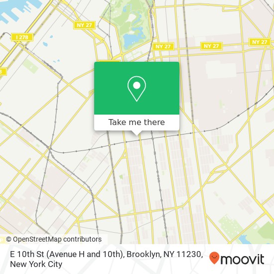 E 10th St (Avenue H and 10th), Brooklyn, NY 11230 map