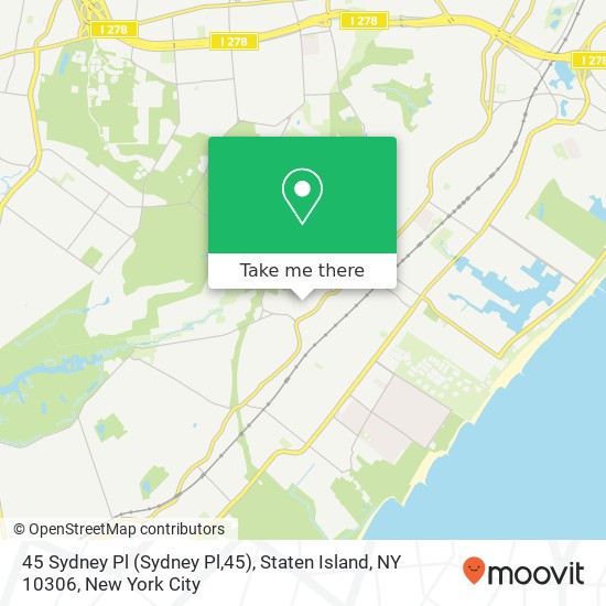 45 Sydney Pl (Sydney Pl,45), Staten Island, NY 10306 map