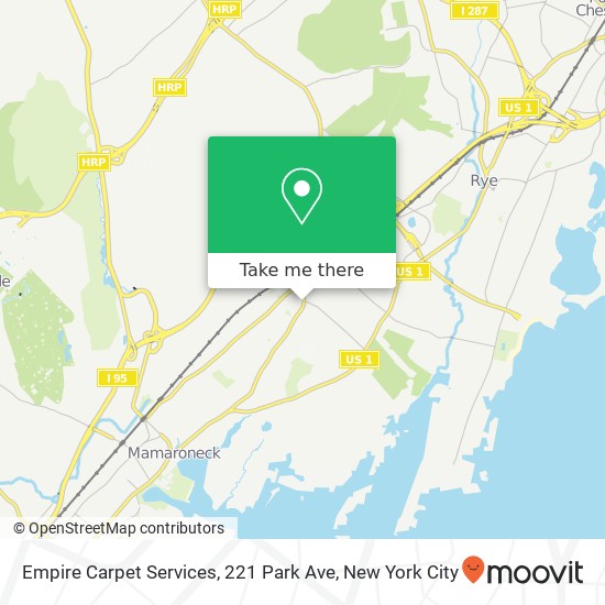 Mapa de Empire Carpet Services, 221 Park Ave