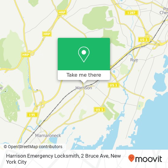 Mapa de Harrison Emergency Locksmith, 2 Bruce Ave