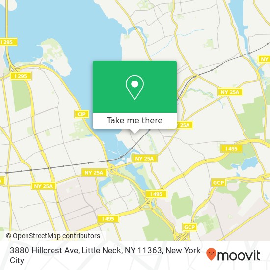 3880 Hillcrest Ave, Little Neck, NY 11363 map