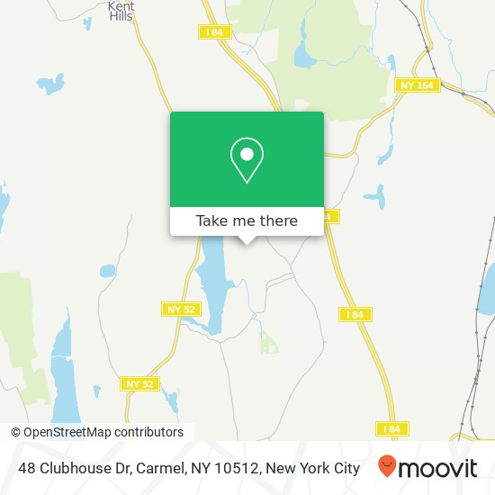 Mapa de 48 Clubhouse Dr, Carmel, NY 10512