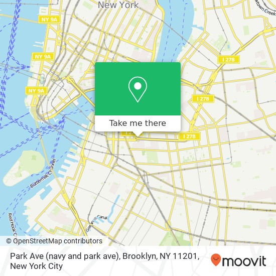 Park Ave (navy and park ave), Brooklyn, NY 11201 map