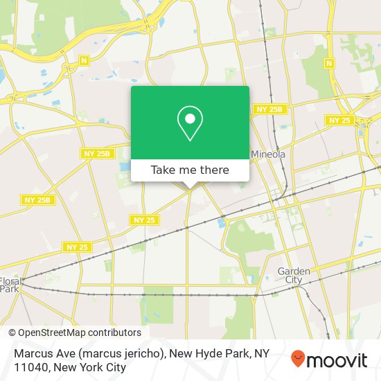 Mapa de Marcus Ave (marcus jericho), New Hyde Park, NY 11040