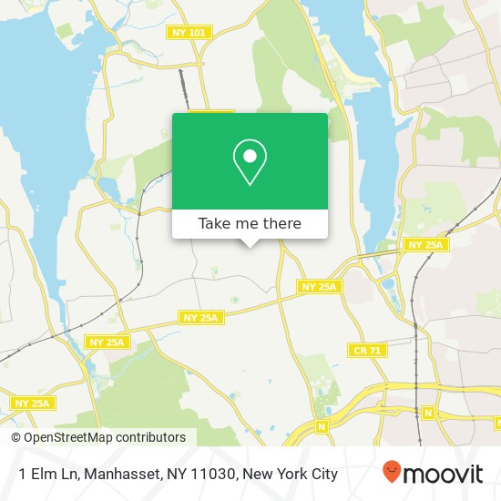 1 Elm Ln, Manhasset, NY 11030 map